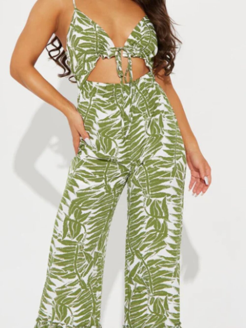 NWT Fashion Nova Green Jumpsuit - Small